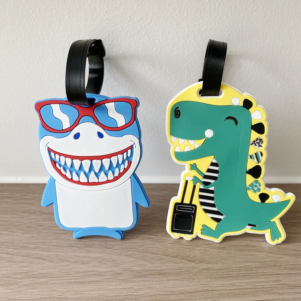 Travel Accessories List - 1pc/2pcs Travel Cute Dinosaur Luggage Tag