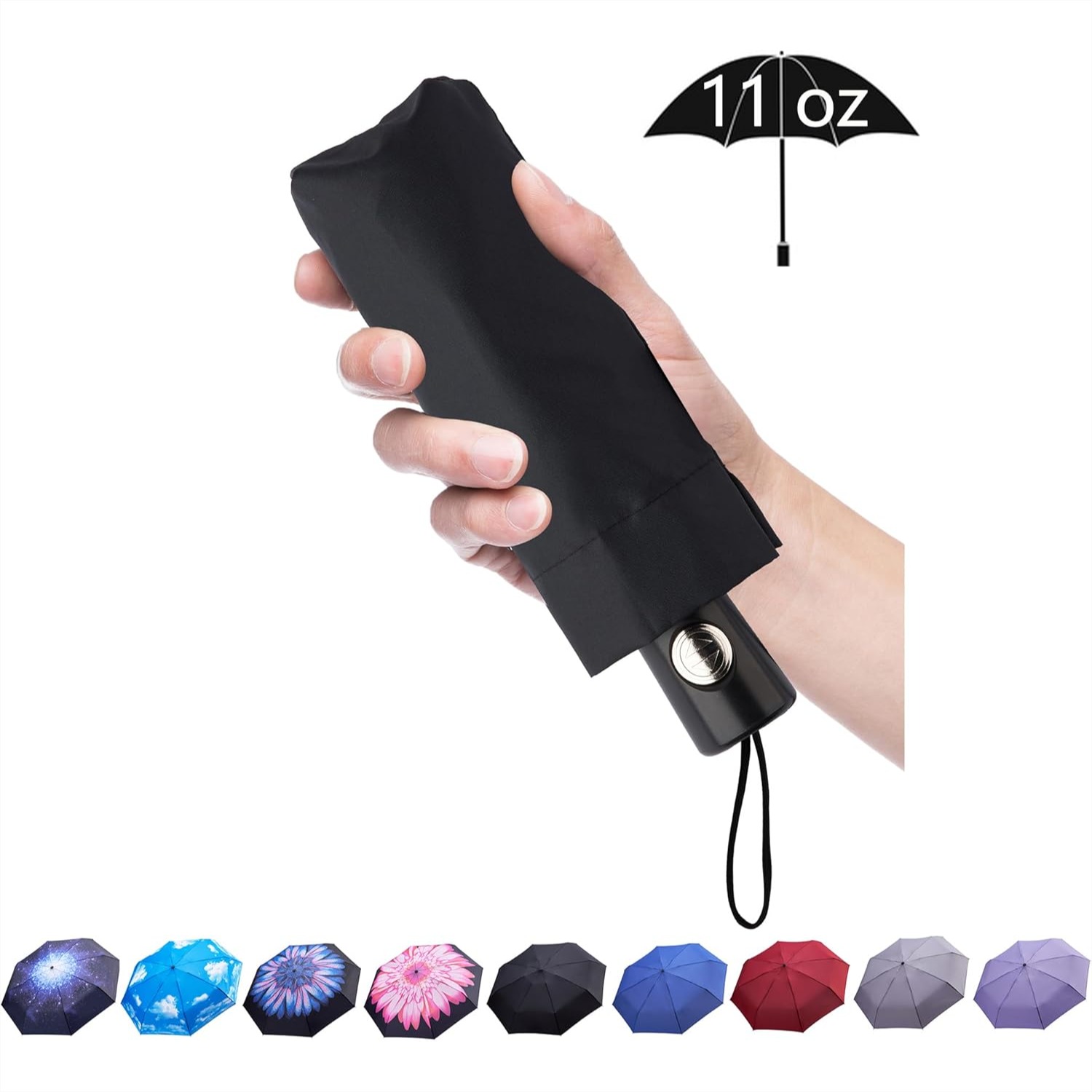 Travel Umbrella Compact - Mini Travel Umbrella Auto Open Close