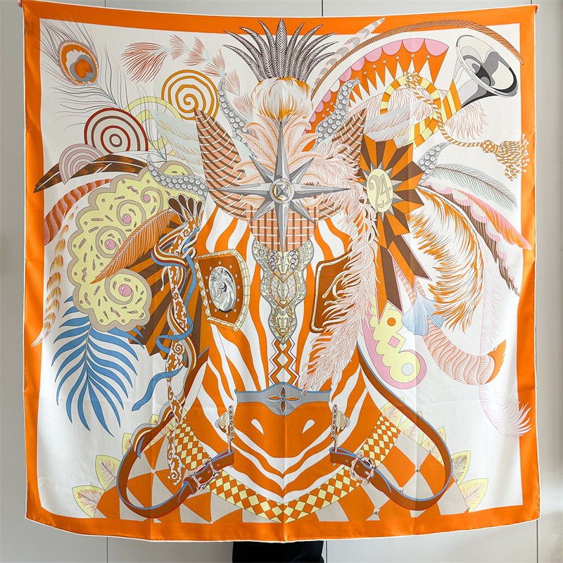 Travel Accessories Gifts - Designer Silk Scarf Women Spring Herm