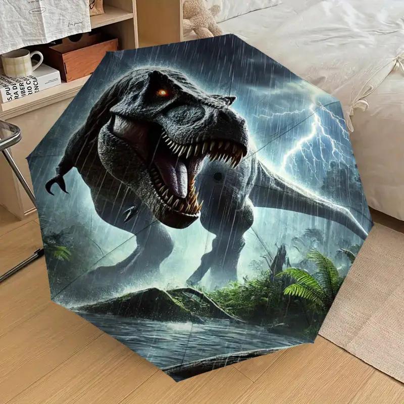 Travel Umbrella Compact - 1pc Dinosaur Storm Pattern Design Small