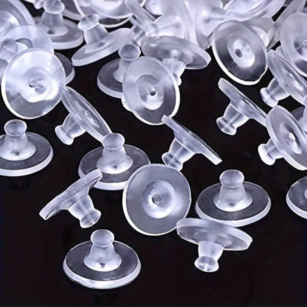 Travel Accessories You Need - 40PC Clear Flexible Earring Safety Backing
