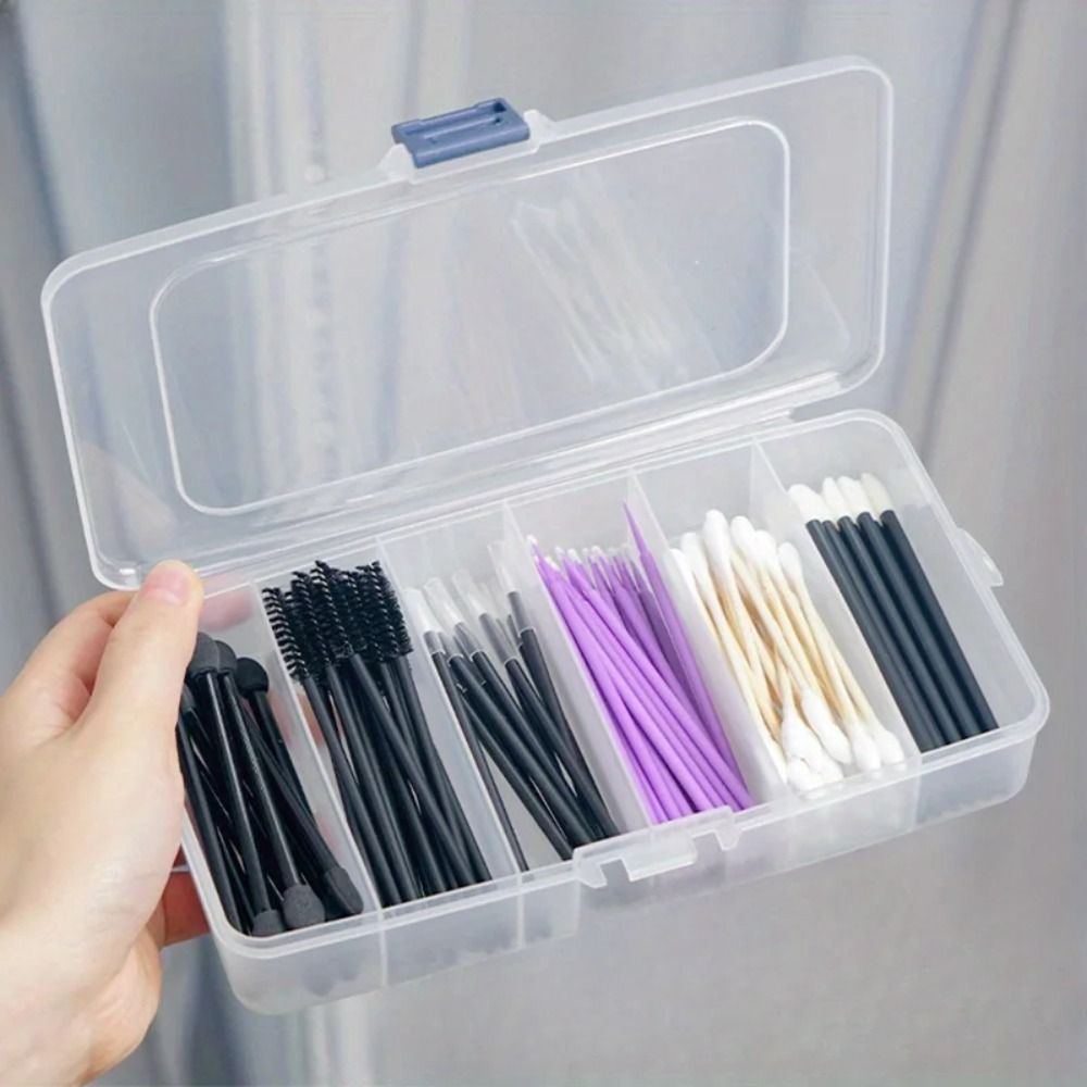 2pc Clear 5-grid Portable Plas - Accessories Travel Jewelry Box recension och pris