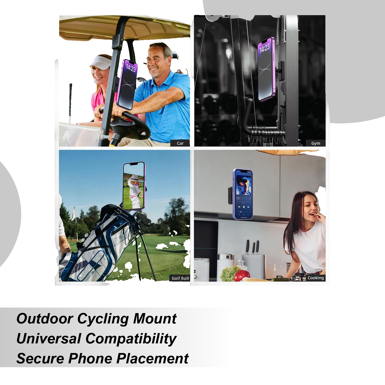 Golf Cart Phone Holder 17mm 36 - Travel Yoga Accessories recension och pris