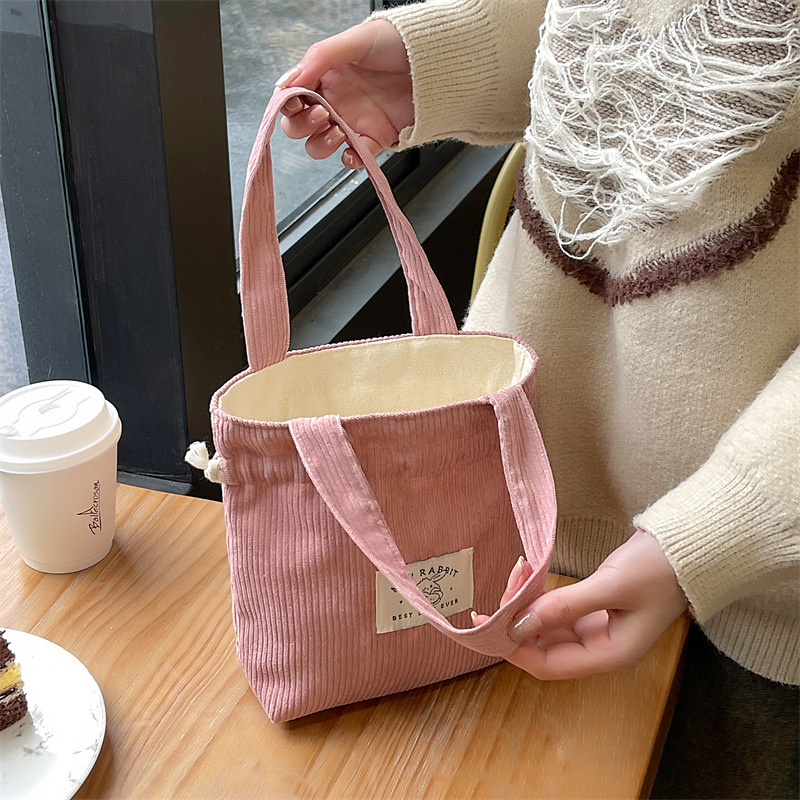 Fashion Corduroy Drawstring Ha - Travel Accessories Organizer Bag recension och pris