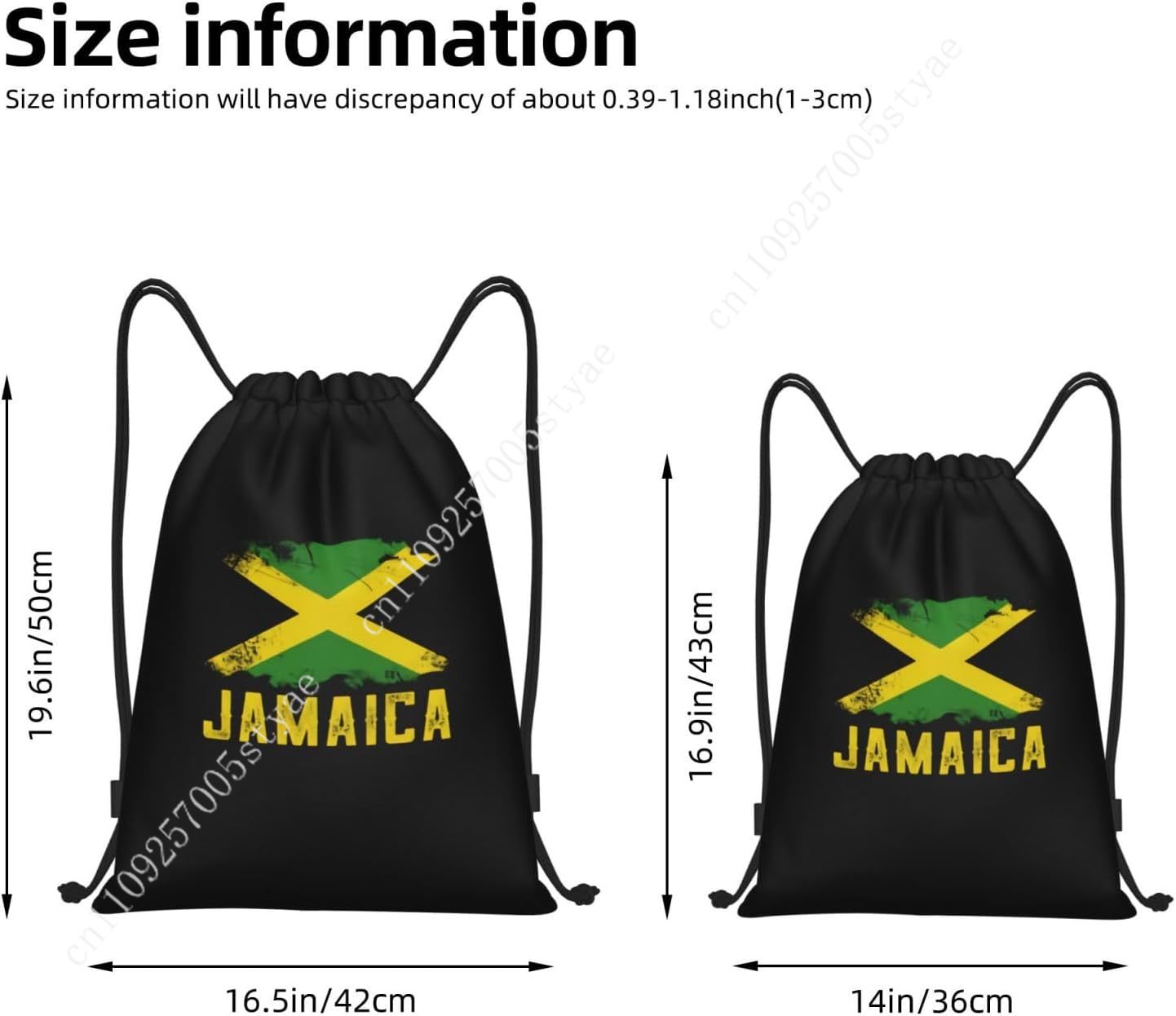 Jamaica Flag Drawstring Bag Ba - Travel Yoga Accessories recension och pris
