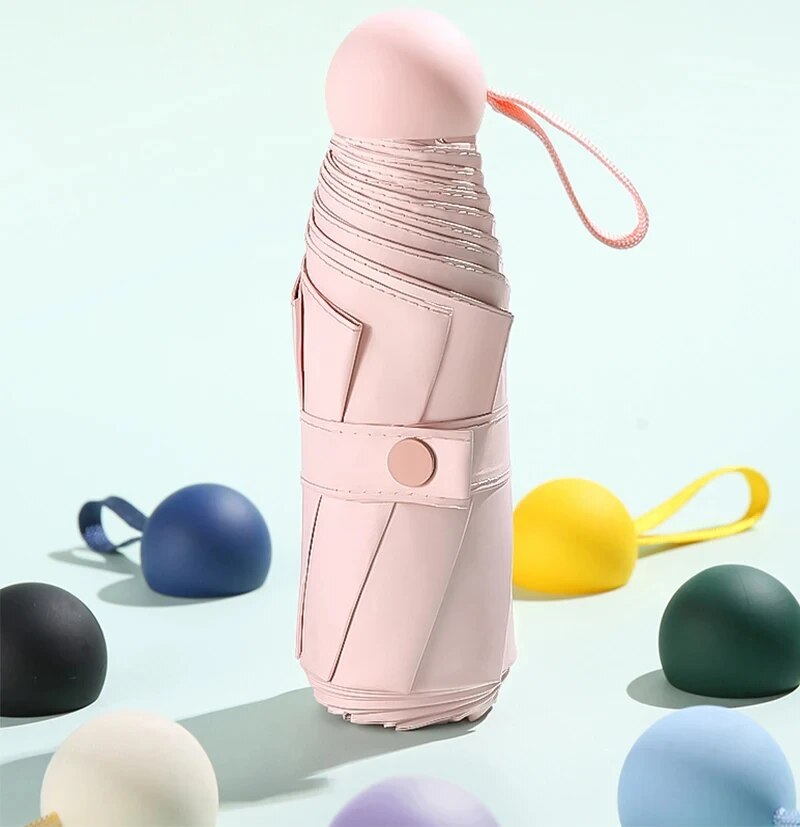 1pc Travel Umbrella With 6 Rib - Travel Umbrella Compact recension och pris