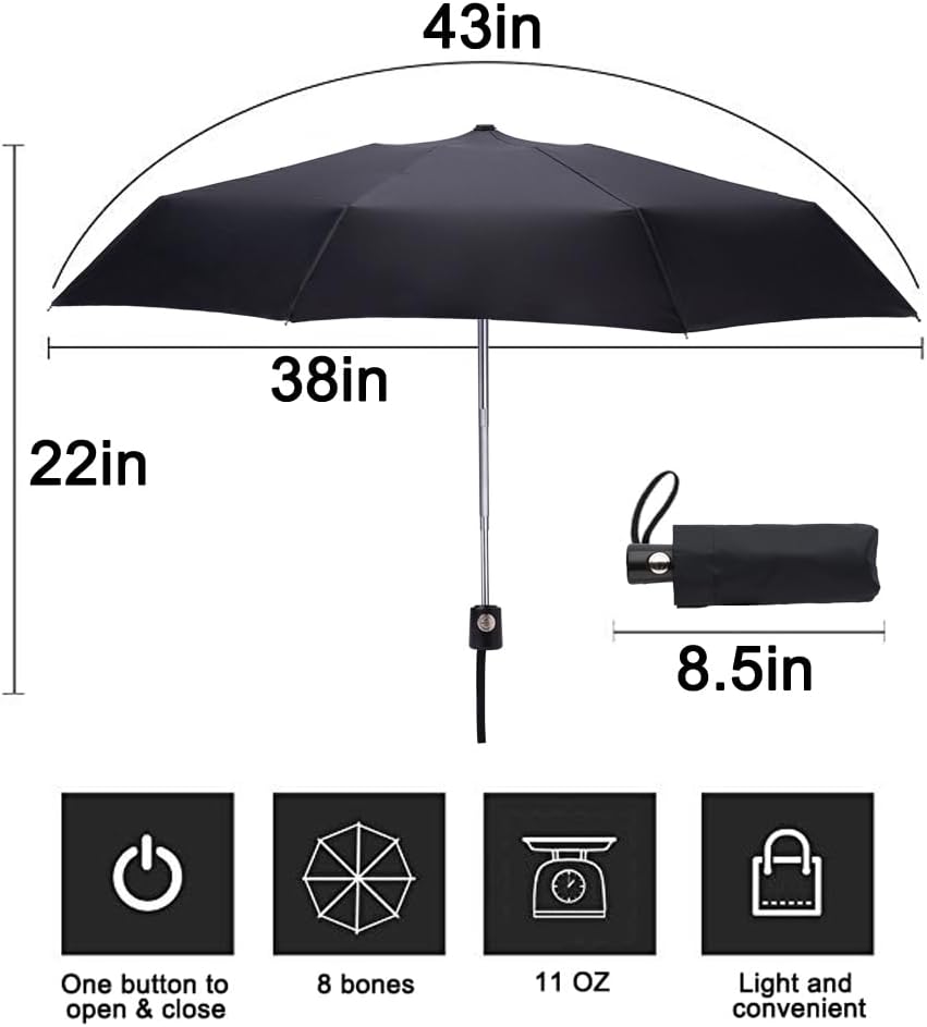 Mini Travel Umbrella Auto Open - Travel Umbrella Compact recension och pris
