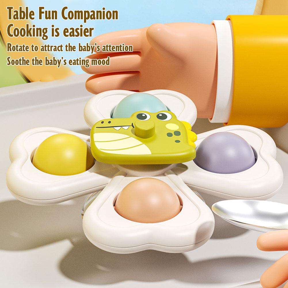 3PCS Suction Cup Rotating Toy  - Travel Accessories With Baby recension och pris