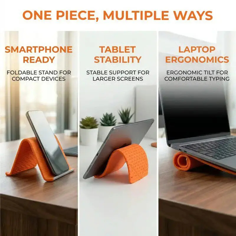Silicone Foldable Phone Stand  - Travel Accessories Gifts recension och pris