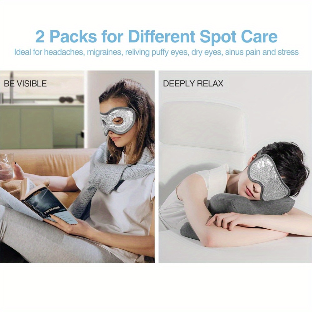 2Pcs/Set Gel Eye Mask Cooling  - Eye Mask Sleep Travel recension och pris