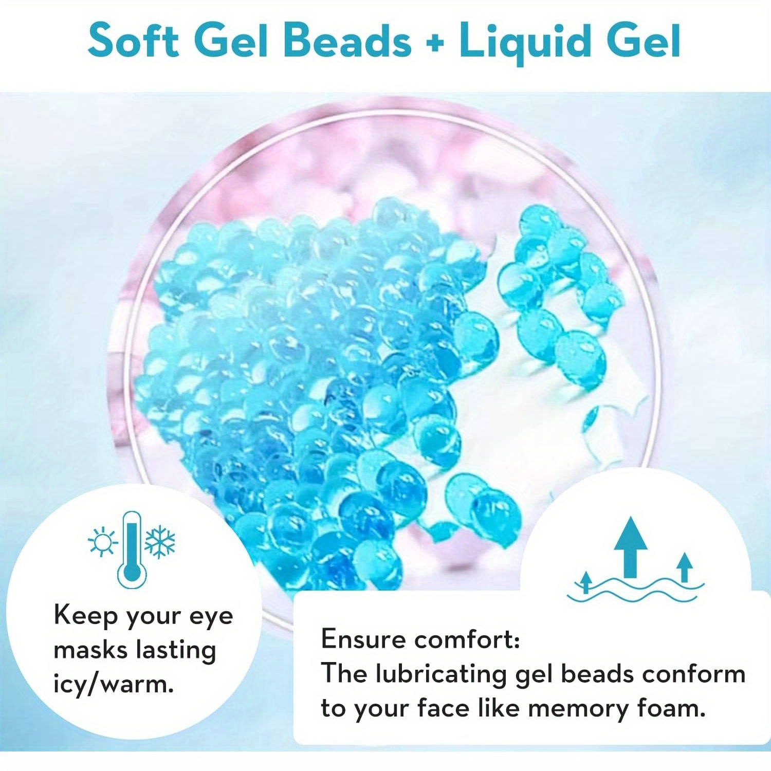2Pcs/Set Gel Eye Mask Cooling  - Eye Mask Sleep Travel recension och pris