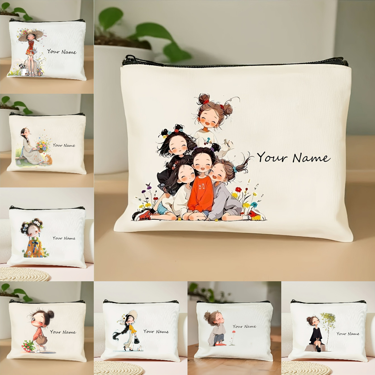 Korean-Style Anime Girl Makeup - Travel Accessories Organizer Bag recension och pris