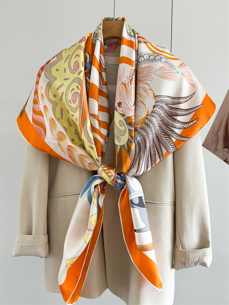 Designer Silk Scarf Women Spri - Travel Accessories Gifts recension och pris