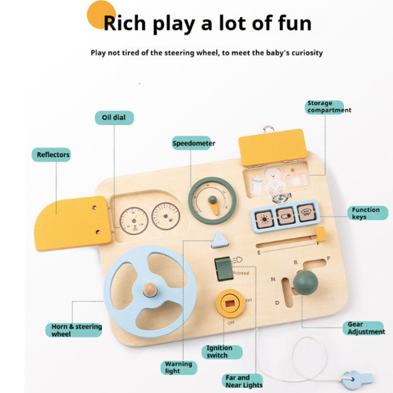 Montessori Toy Steering Wheel  - Travel Accessories With Baby recension och pris