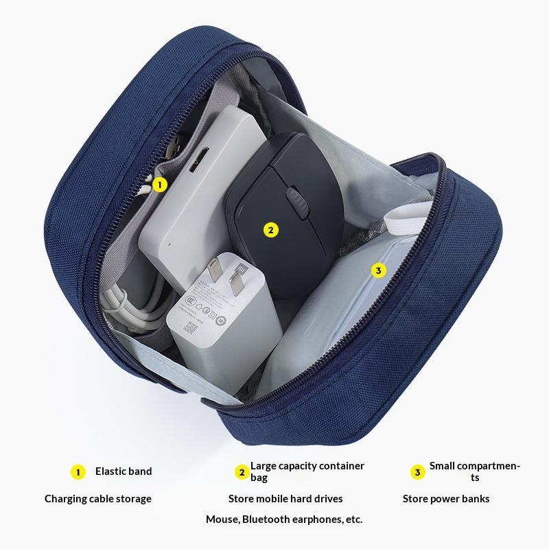 【Y】Waterproof Portable Cable O - Travel Accessories Case recension och pris
