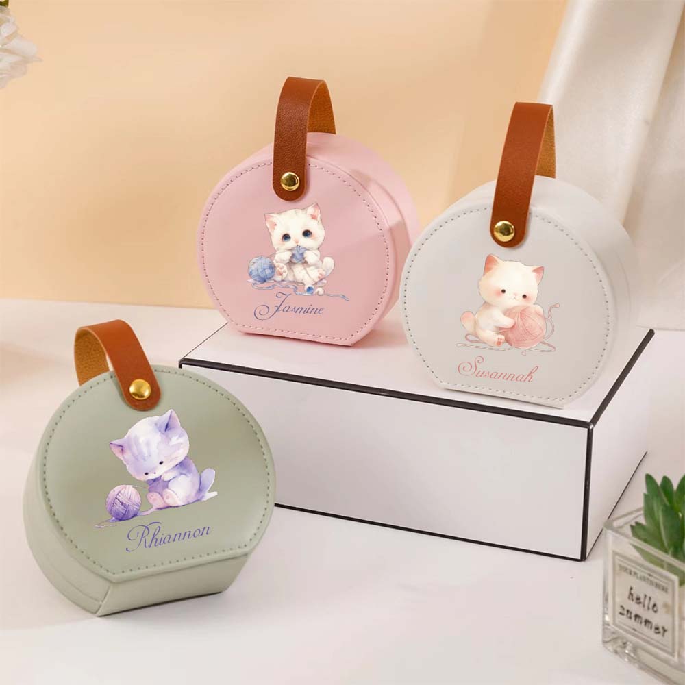1pc Personalized Custom Name T - Accessories Travel Jewelry Box recension och pris