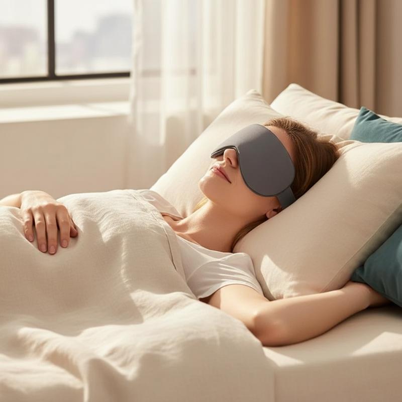 Ice Silk Eye Mask Adjustable W - Eye Mask Sleep Travel recension och pris