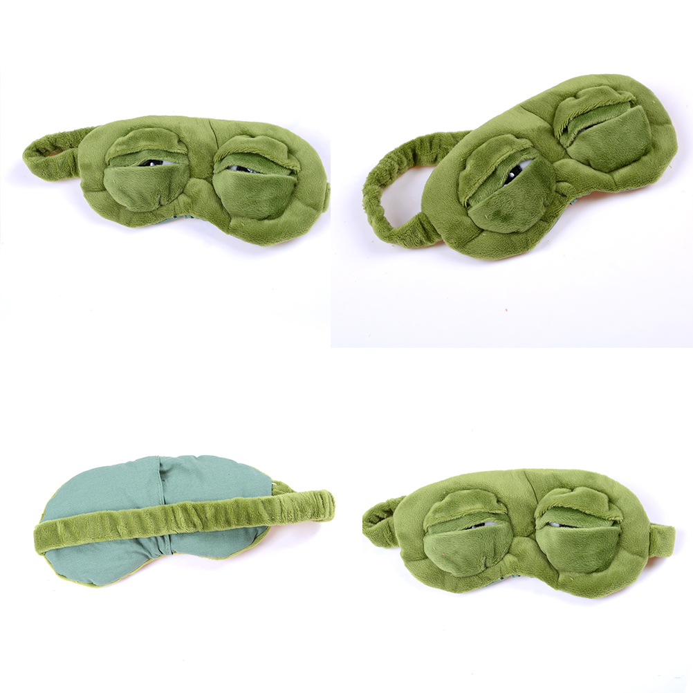3D Sad Frog Sleep Mask Natural - Eye Mask Sleep Travel recension och pris