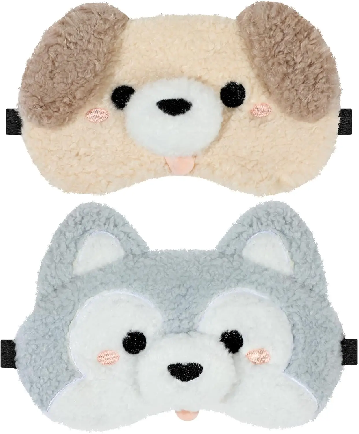 Cute Plush Dog Eye Mask Set, S - Eye Mask Sleep Travel recension och pris