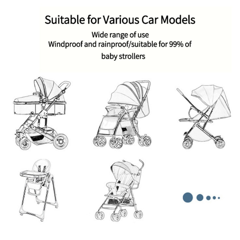 Universal Stroller Rain Cover  - Travel Accessories With Baby recension och pris