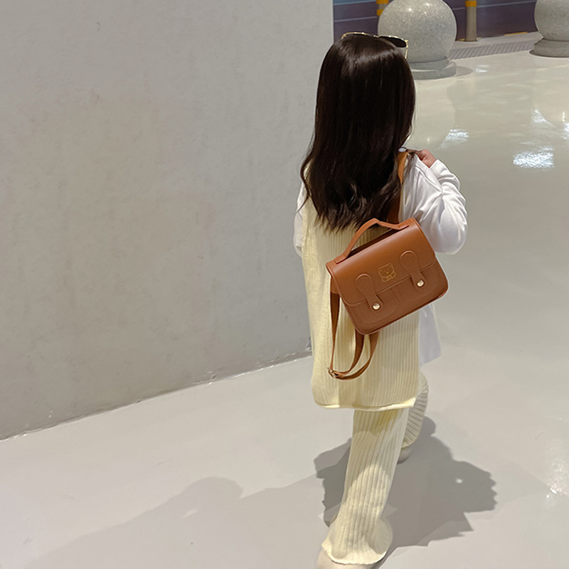 Bear Kids Backpack PU Leather  - Travel Accessories With Baby recension och pris