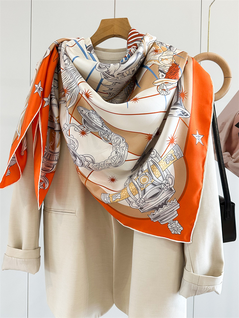 Luxury Brand Scarf Large Silk  - Travel Accessories Gifts recension och pris