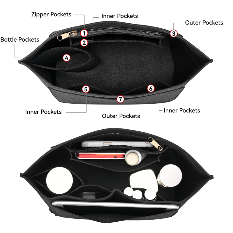 Bag Organizer Handbag Liner Ba - Travel Accessories Organizer Bag recension och pris
