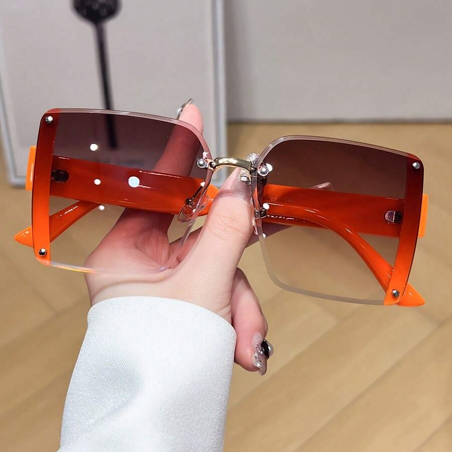 Oversized Frameless Square Gra - Travel Accessories For Women recension och pris