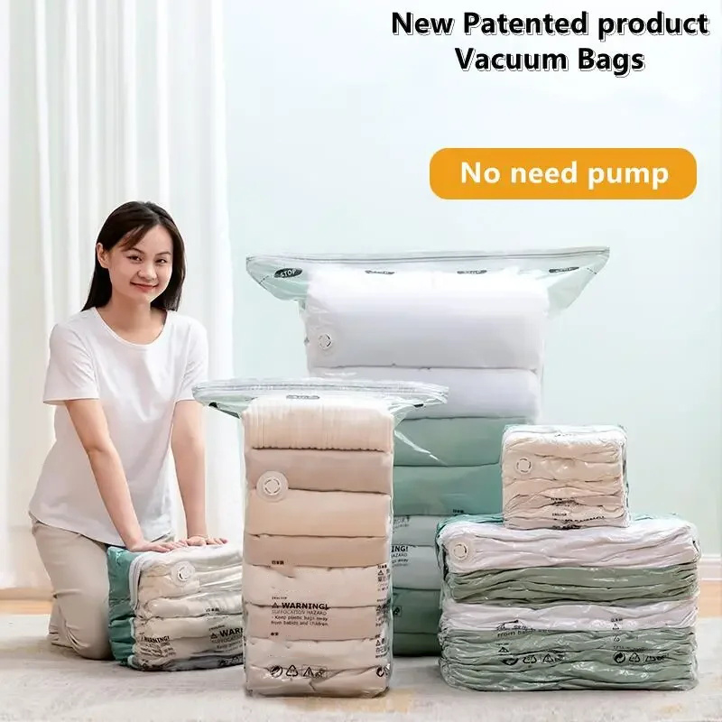 1pc No Need Pump Vacuum Bags L - Travel Accessories You Need recension och pris