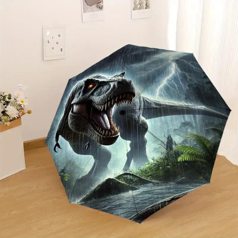 1pc Dinosaur Storm Pattern Des - Travel Umbrella Compact recension och pris