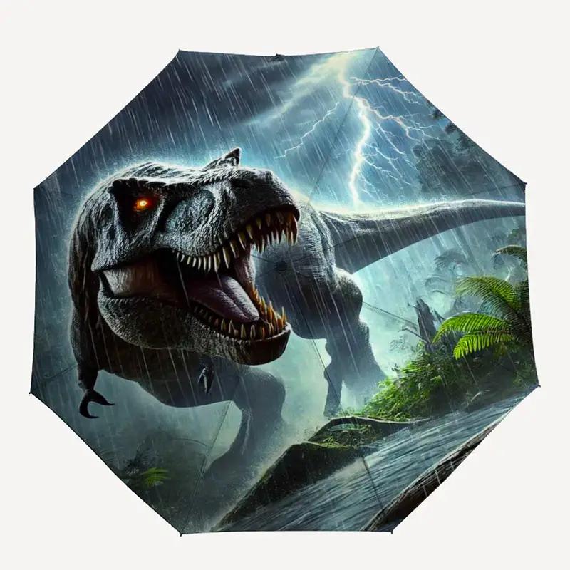 1pc Dinosaur Storm Pattern Des - Travel Umbrella Compact recension och pris