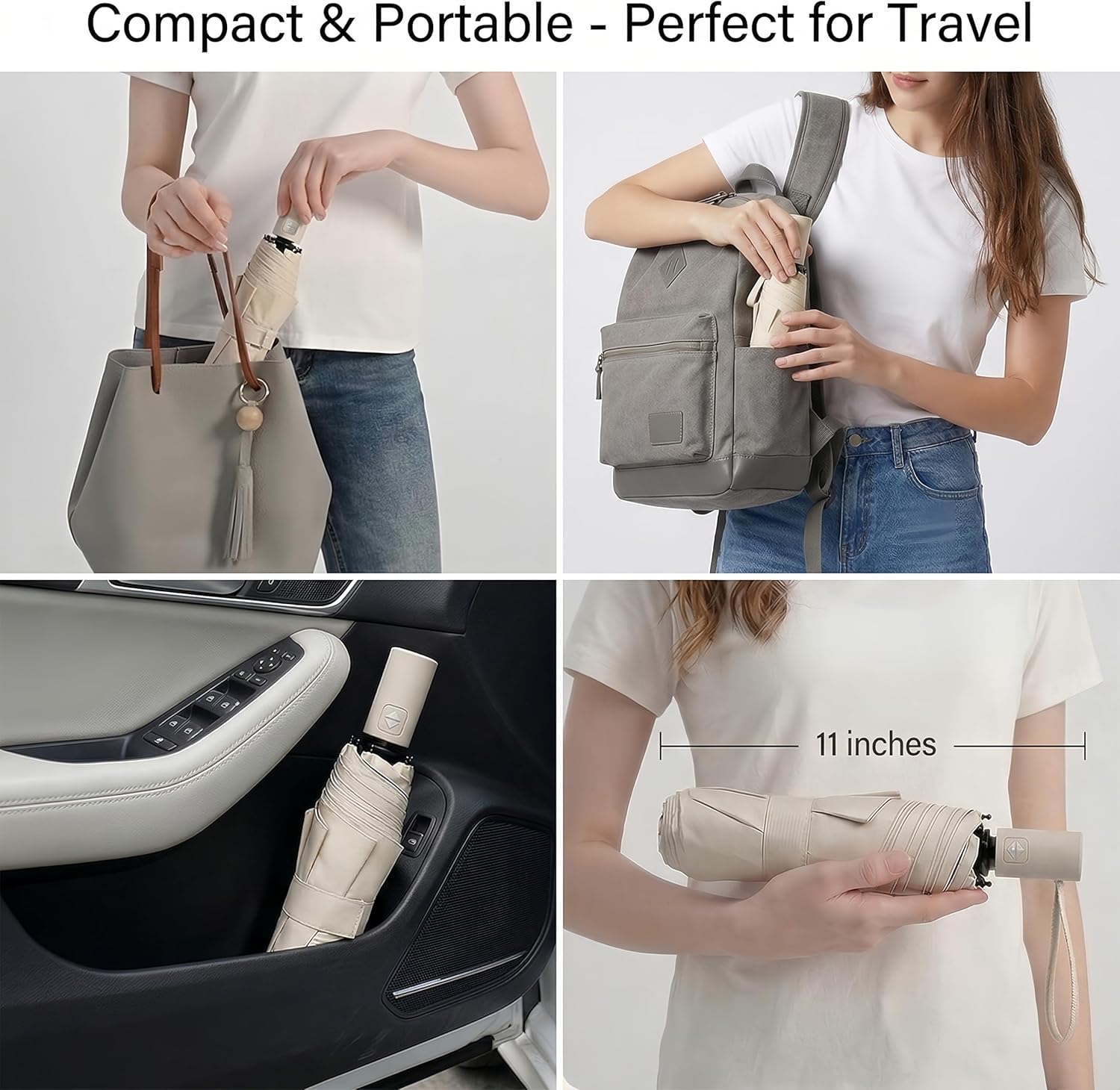 Compact Travel Umbrella for Ra - Travel Umbrella Compact recension och pris