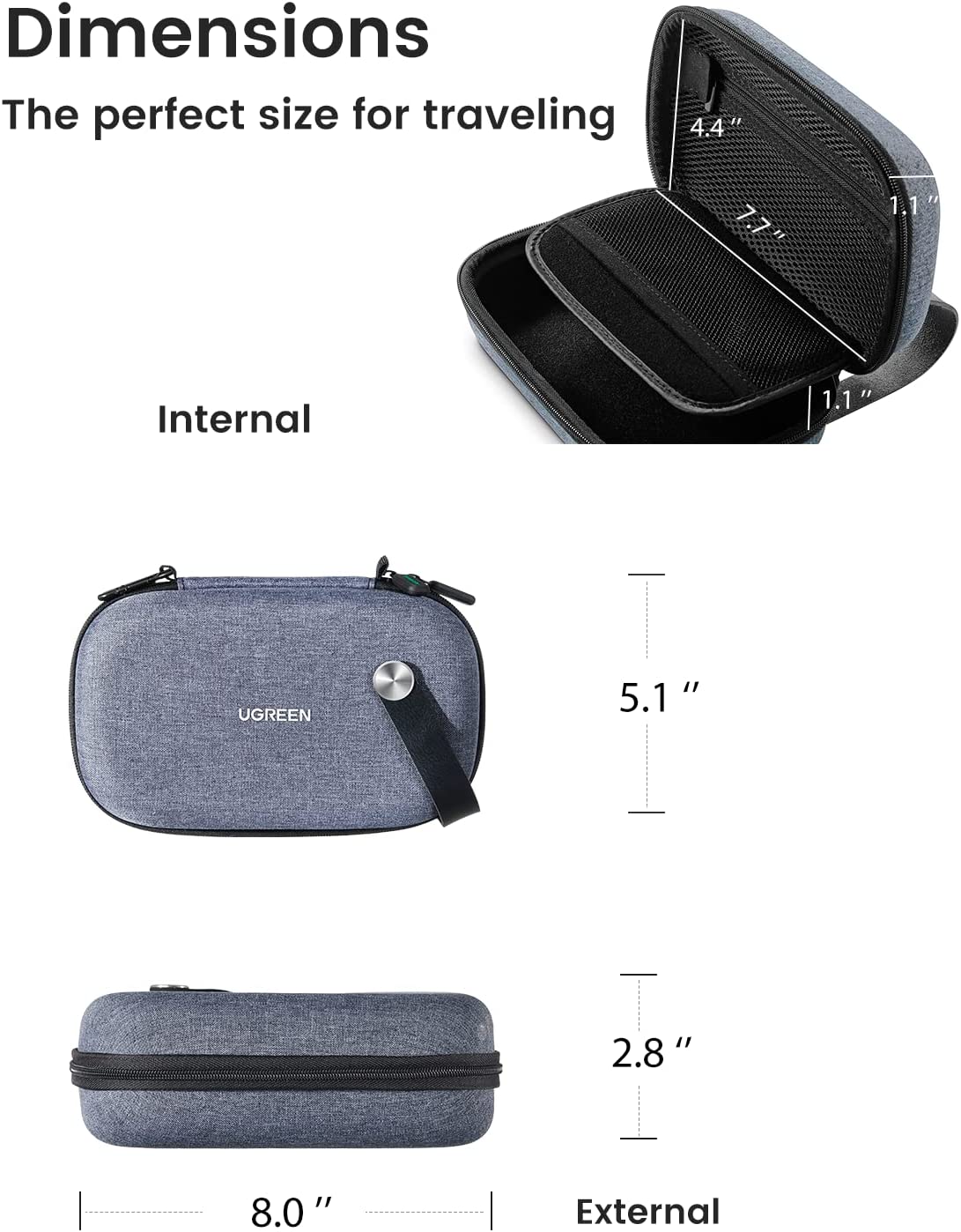 UGREEN Electronics Travel Orga - Travel Accessories Case recension och pris