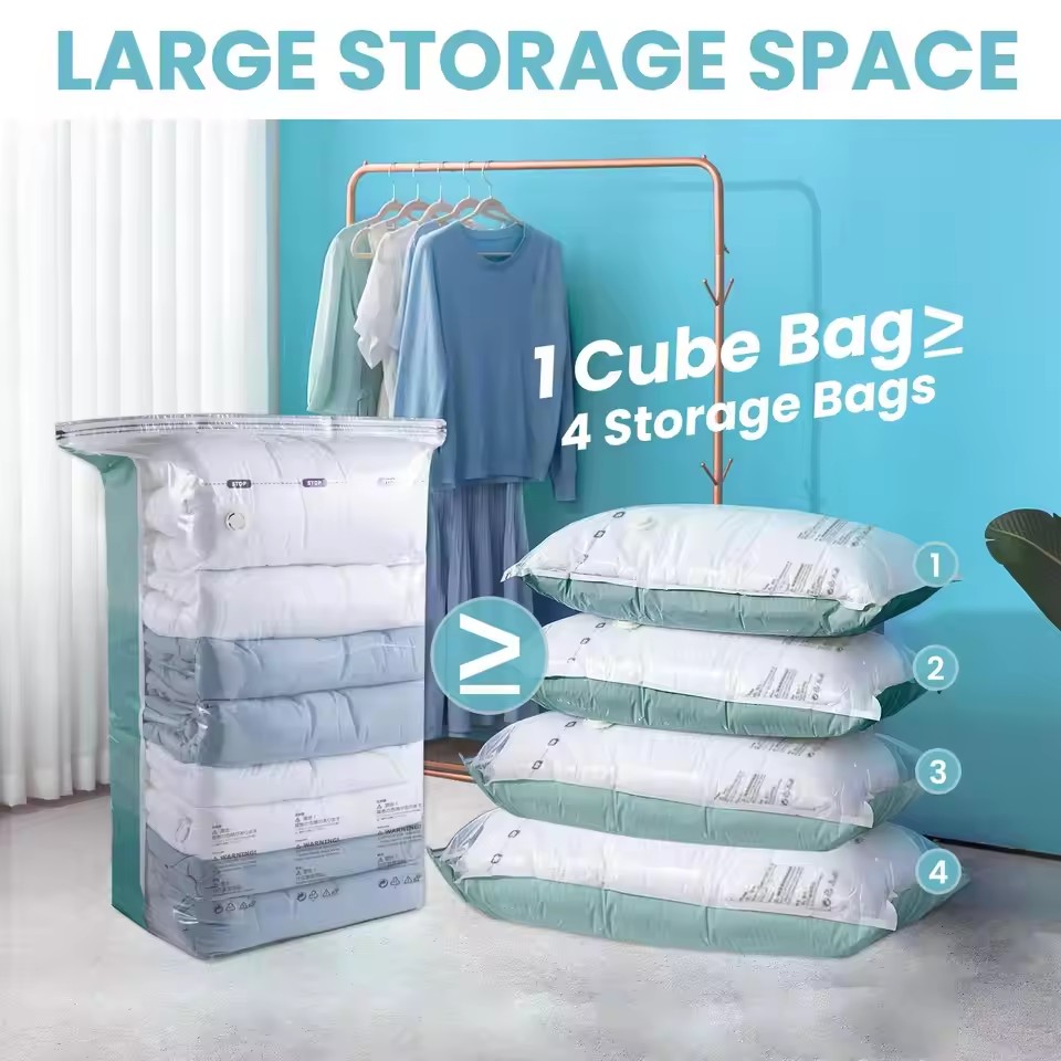 1pc No Need Pump Vacuum Bags L - Travel Accessories You Need recension och pris