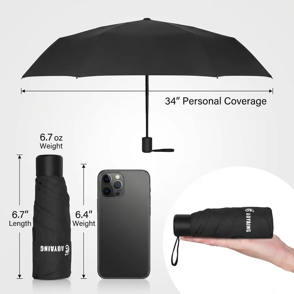 Compact Travel Umbrella with C - Travel Umbrella Compact recension och pris