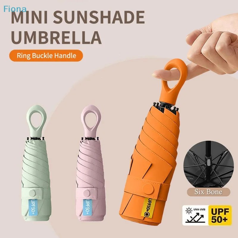 6 Ribs UPF50+ UV Protection Fo - Travel Umbrella Compact recension och pris