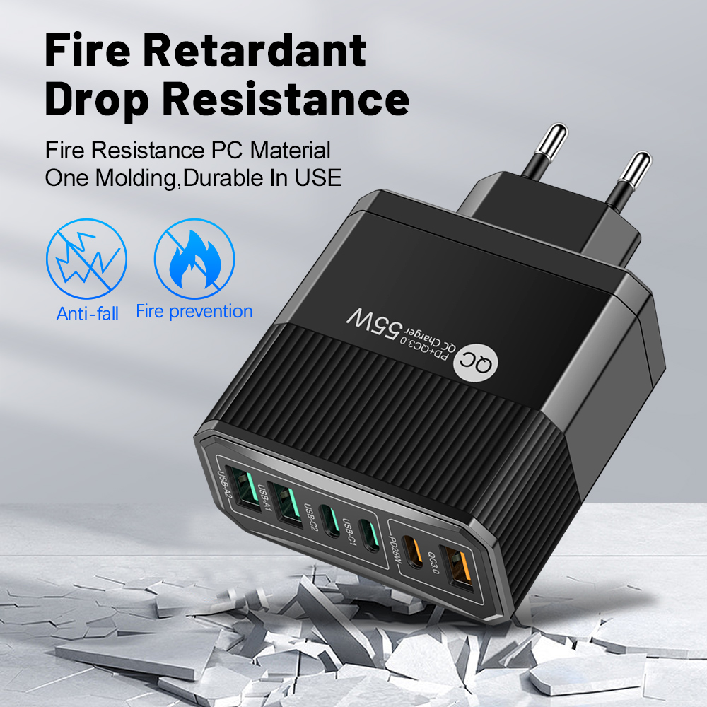 55W Fast Charging USB Charger  - Xiaomi Travel Accessories recension och pris