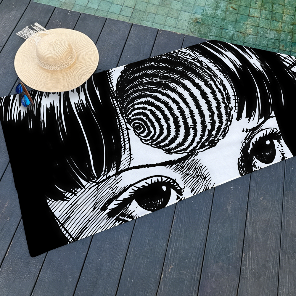 Art Junji Ito Towel Beach Towe - Travel Yoga Accessories recension och pris