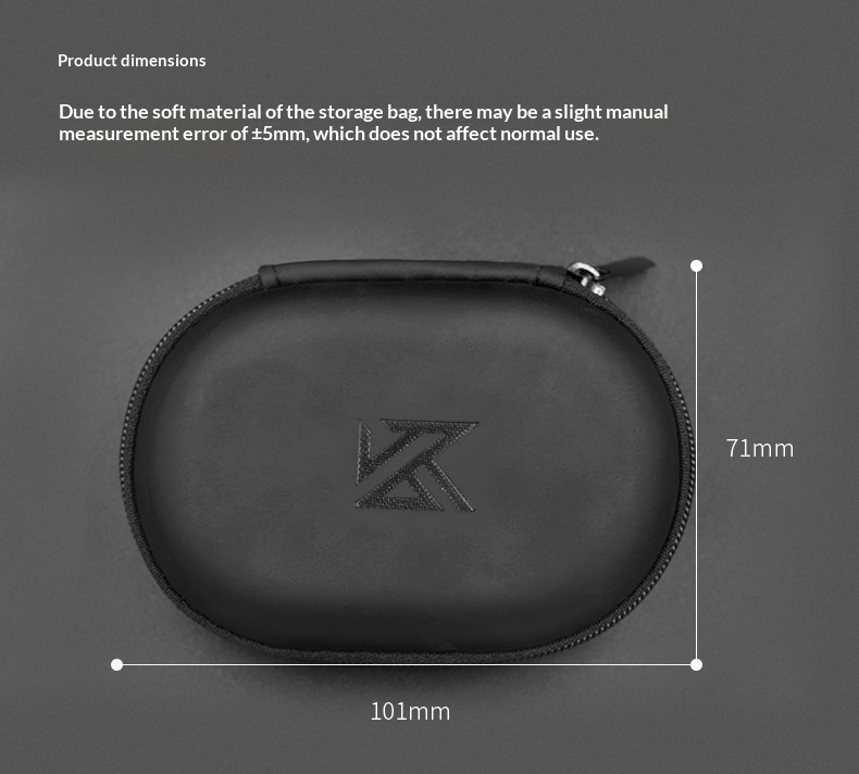 KZ Earphone Storage Case Oval  - Travel Accessories Case recension och pris