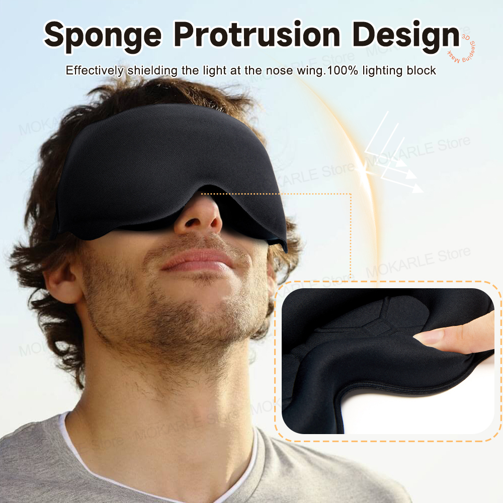 3D Sleeping Mask Block Out Lig - Eye Mask Sleep Travel recension och pris