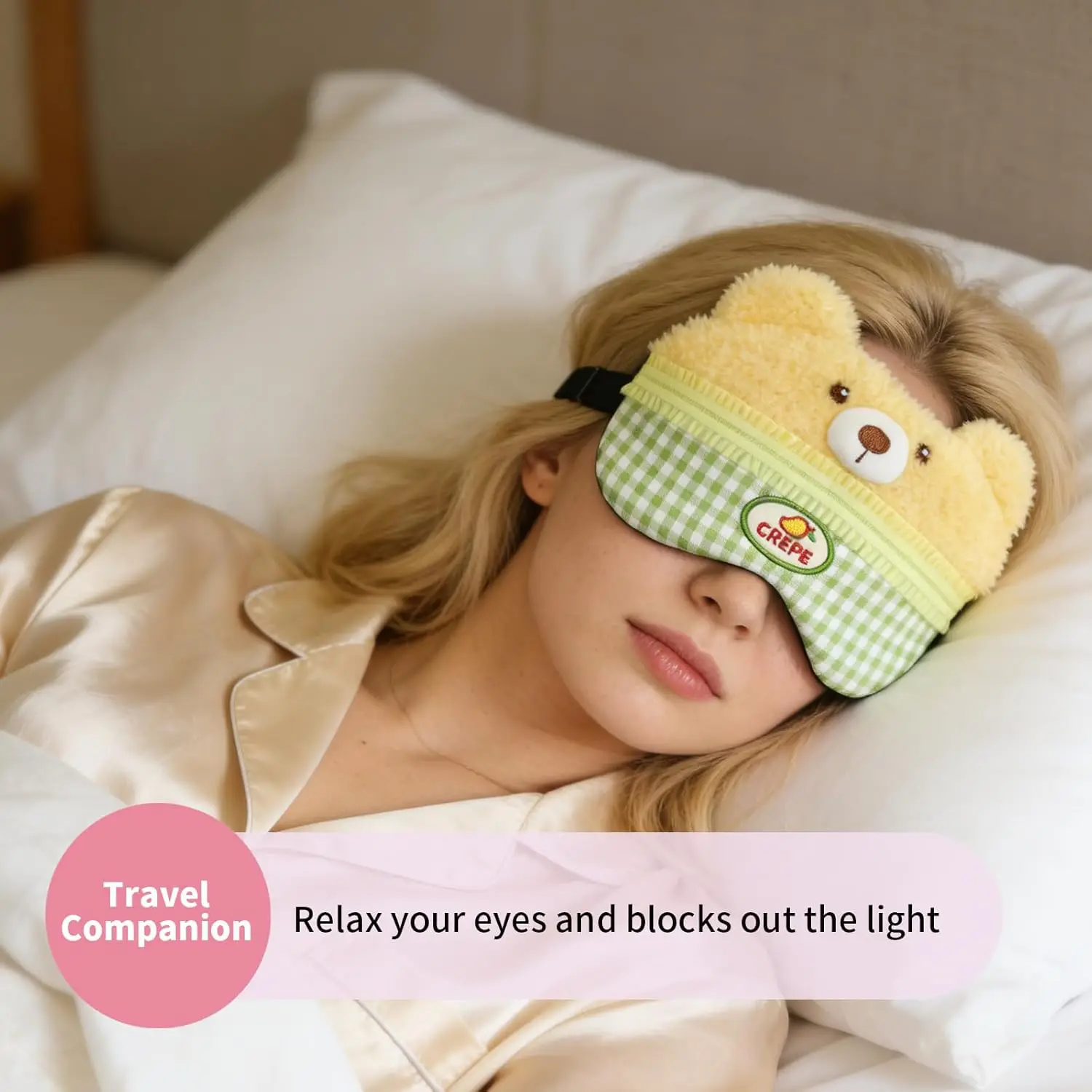 Cute Plush Sleep Eye Mask, Lig - Eye Mask Sleep Travel recension och pris