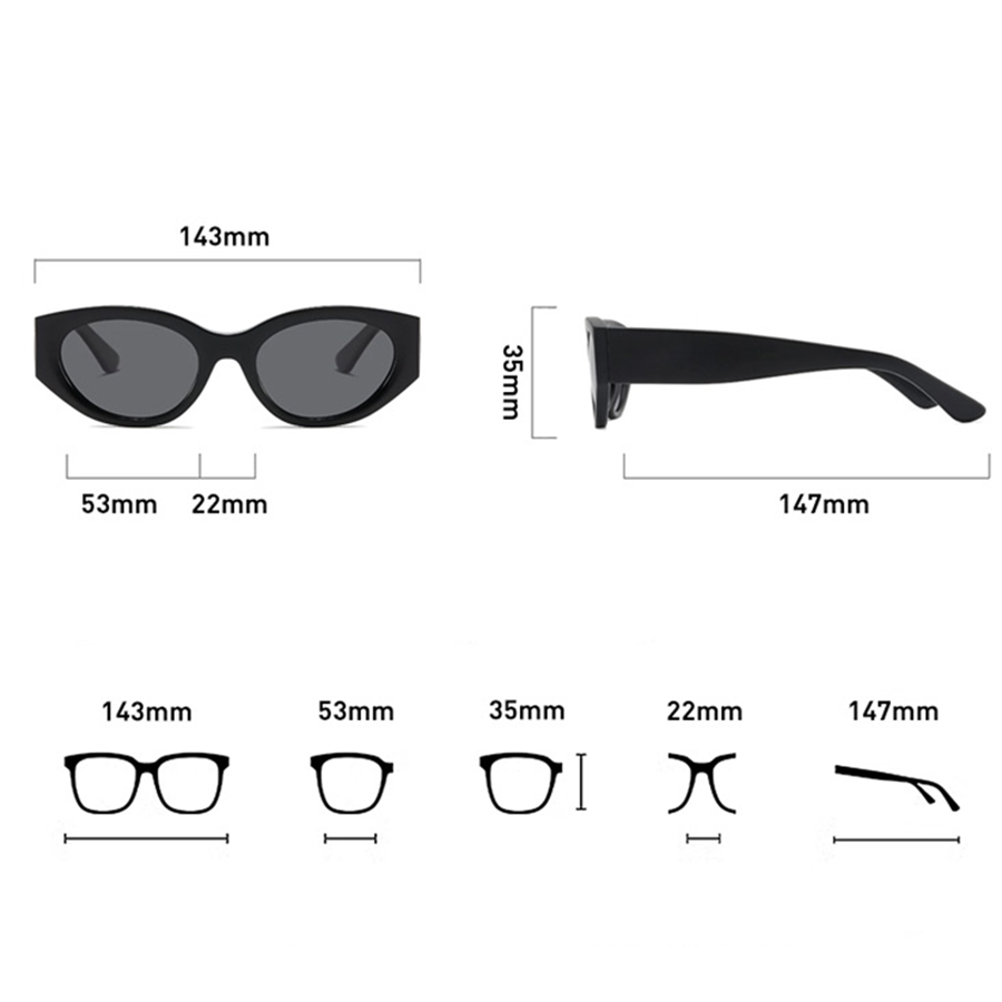 Women Men Classic Cat-Eye Pola - Travel Accessories For Women recension och pris