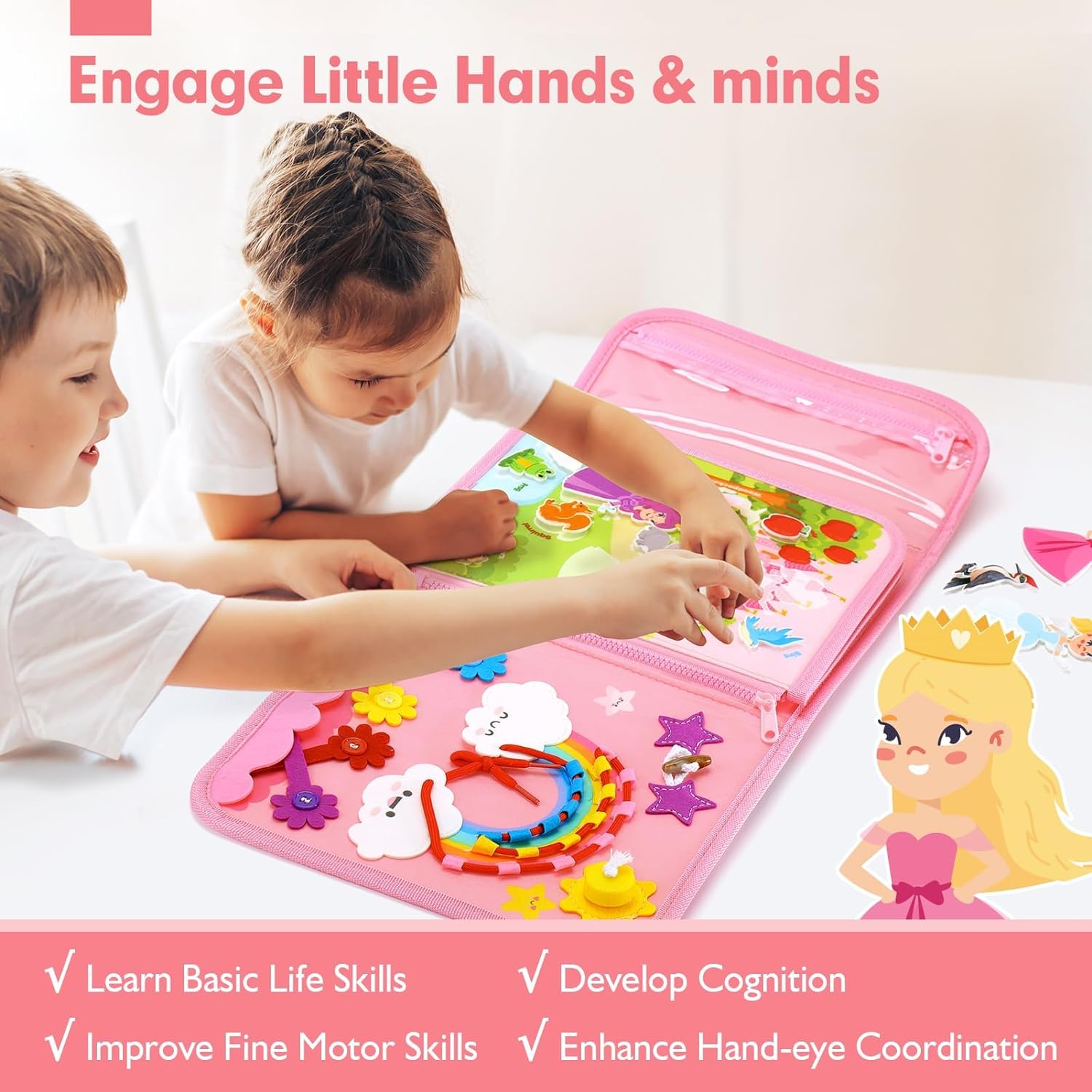 Toddler Busy Board Toys Montes - Travel Accessories With Baby recension och pris