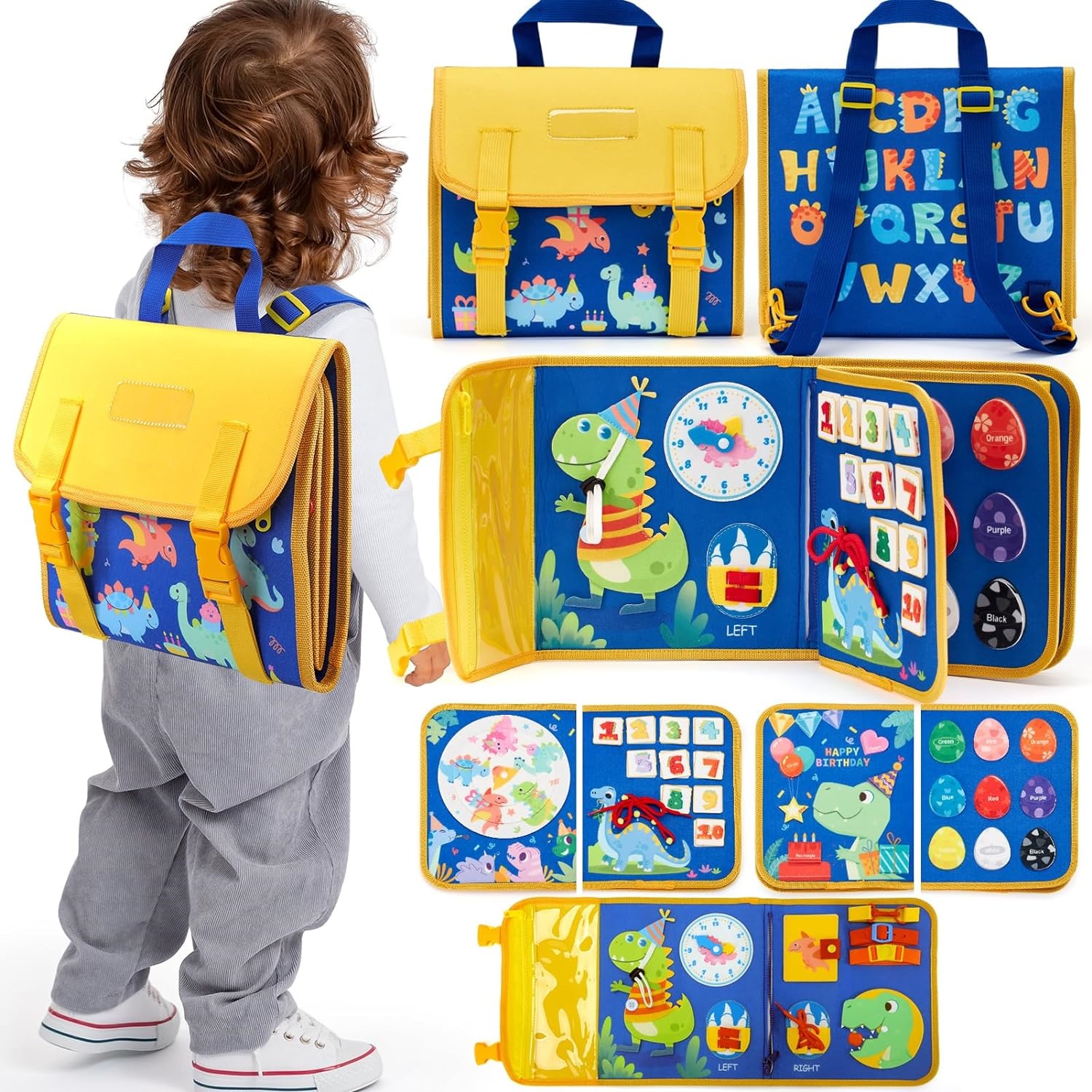 Toddler Busy Board Toys Montes - Travel Accessories With Baby recension och pris