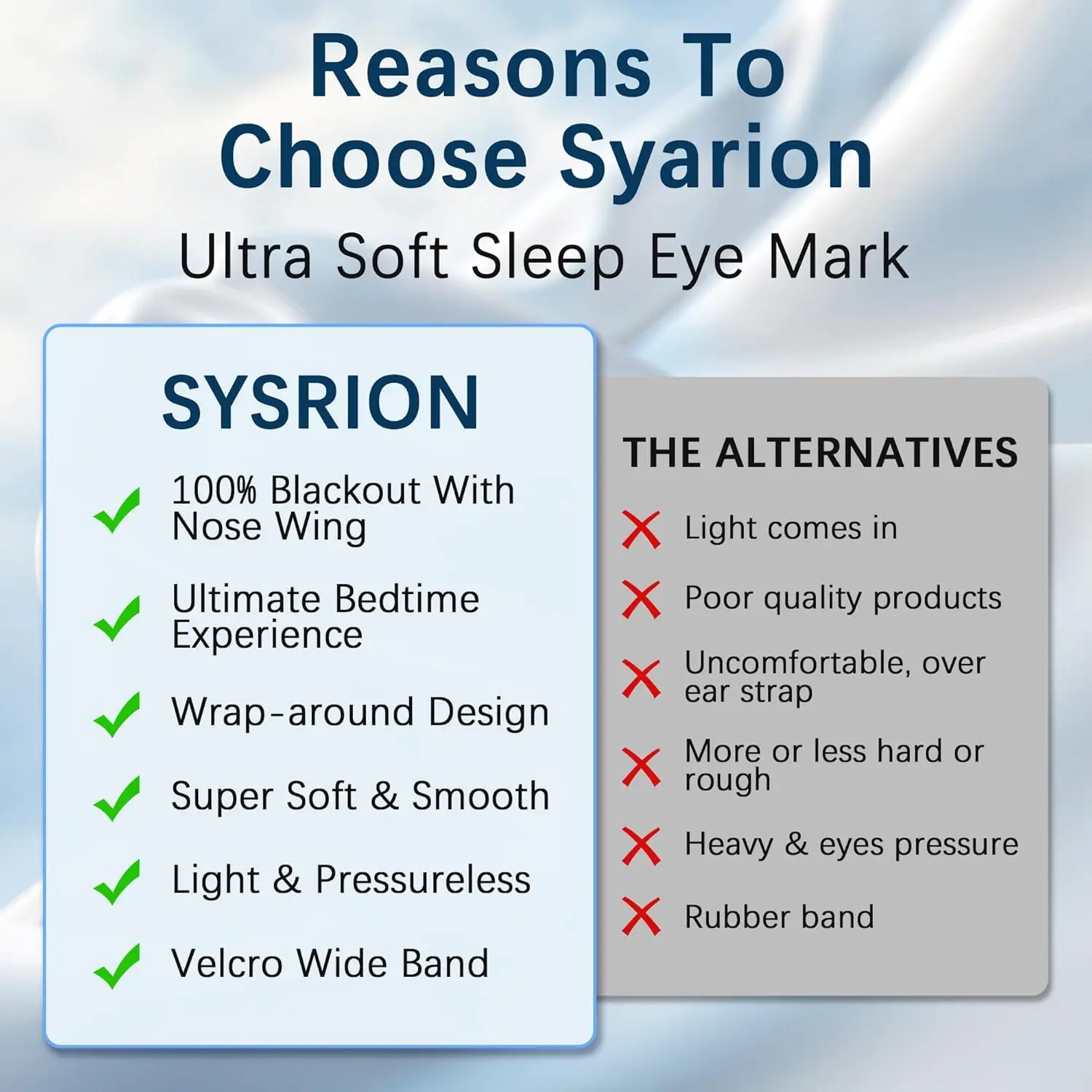 Sleep Eye Mask – Soft Light Bl - Eye Mask Sleep Travel recension och pris