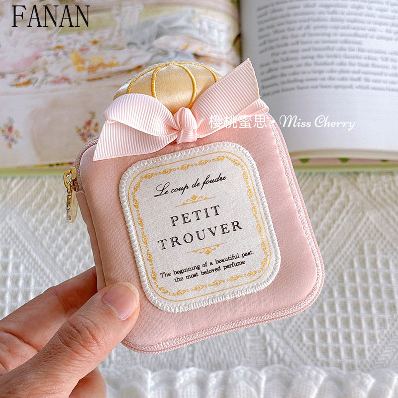Cute Girly Mini Bowknot Perfum - Accessories Travel Jewelry Box recension och pris