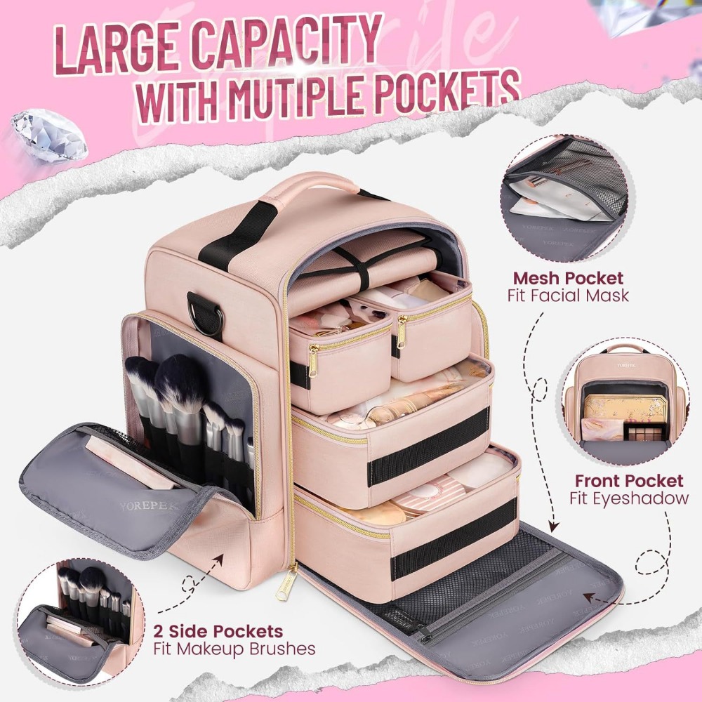 Large Travel Cosmetic Organize - Accessories Travel Jewelry Box recension och pris