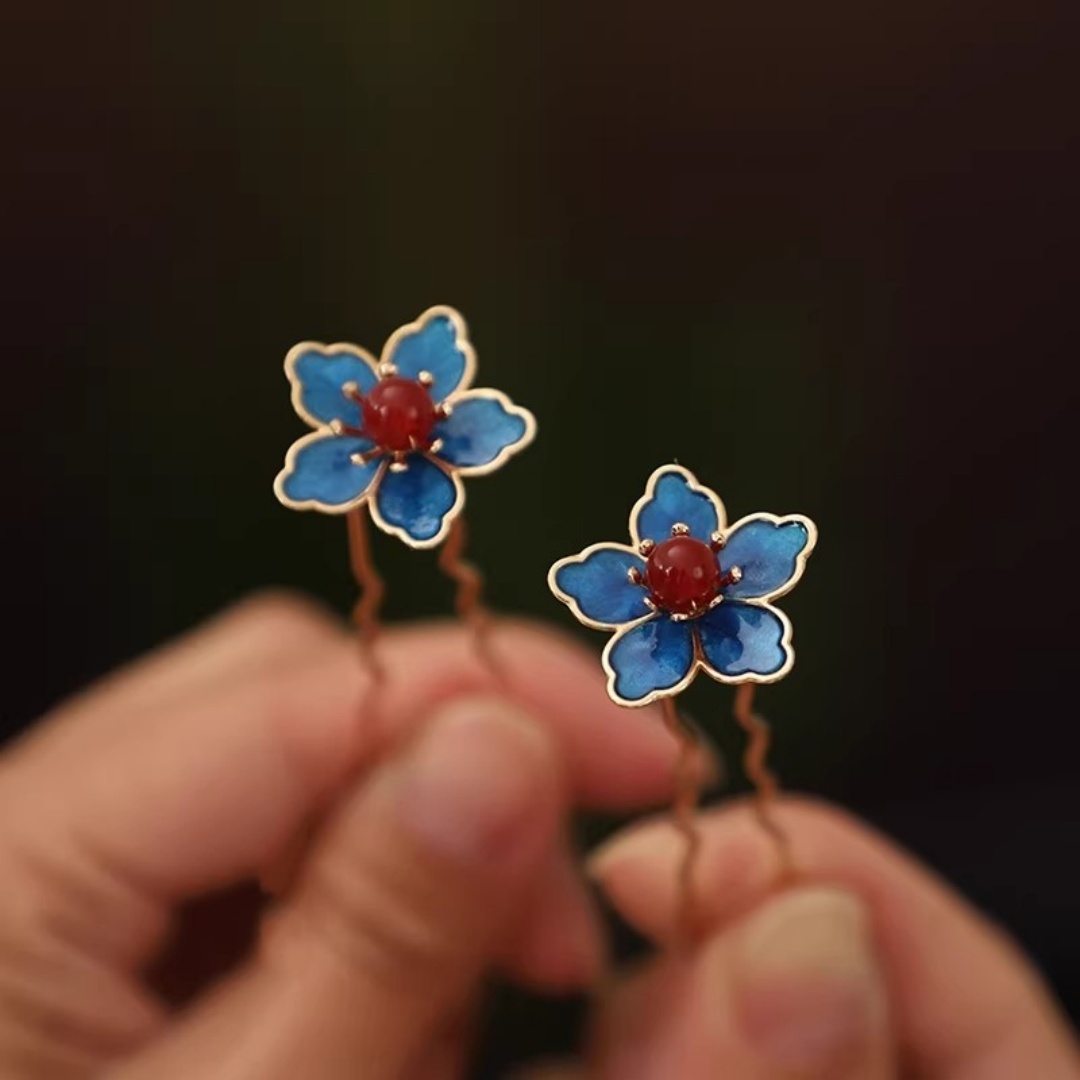Blue Flower Ancient-Style Hanf - Travel Accessories For Women recension och pris