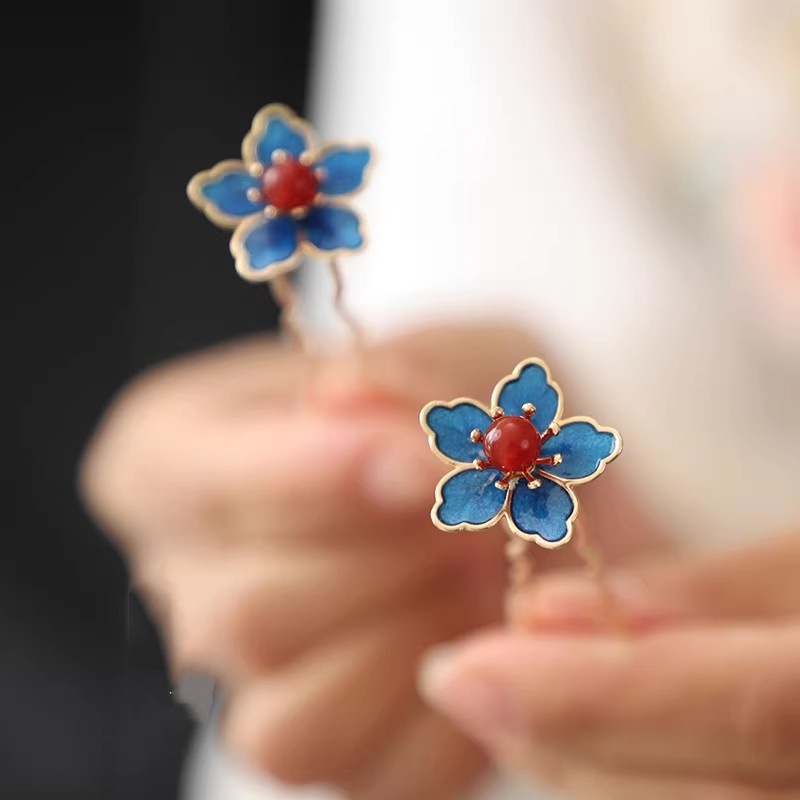 Blue Flower Ancient-Style Hanf - Travel Accessories For Women recension och pris