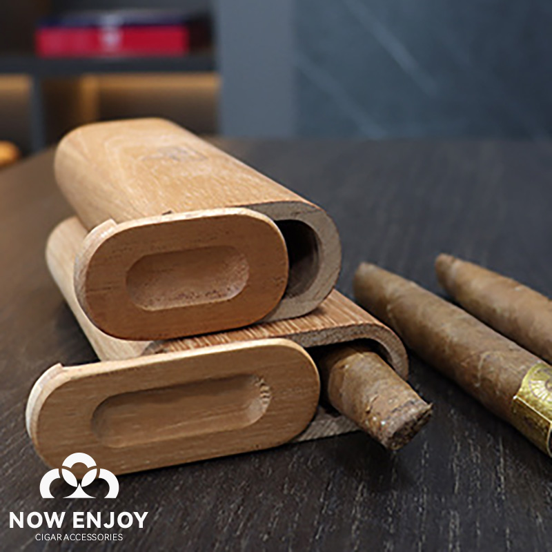 Portable Cigar Case Natural Ce - Travel Accessories Case recension och pris
